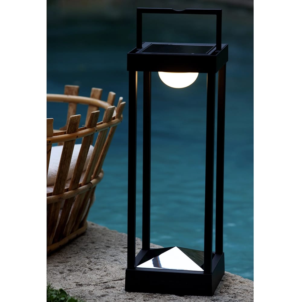 Maiori La Lampe Aluminum Solar Large Parc, Charbon