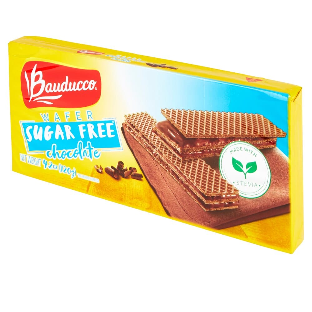 Bauducco Sugar Free Chocolate Wafers, 4.2 oz