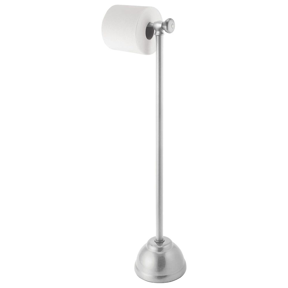 mDesign Toilet Roll Holder, Chrome