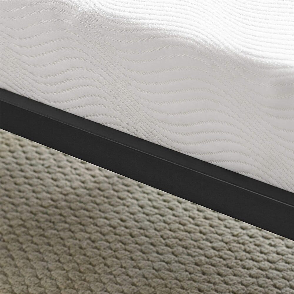 Classic Brands Brutis Heavy-Duty Metal Platform Queen Bed Frame, Black