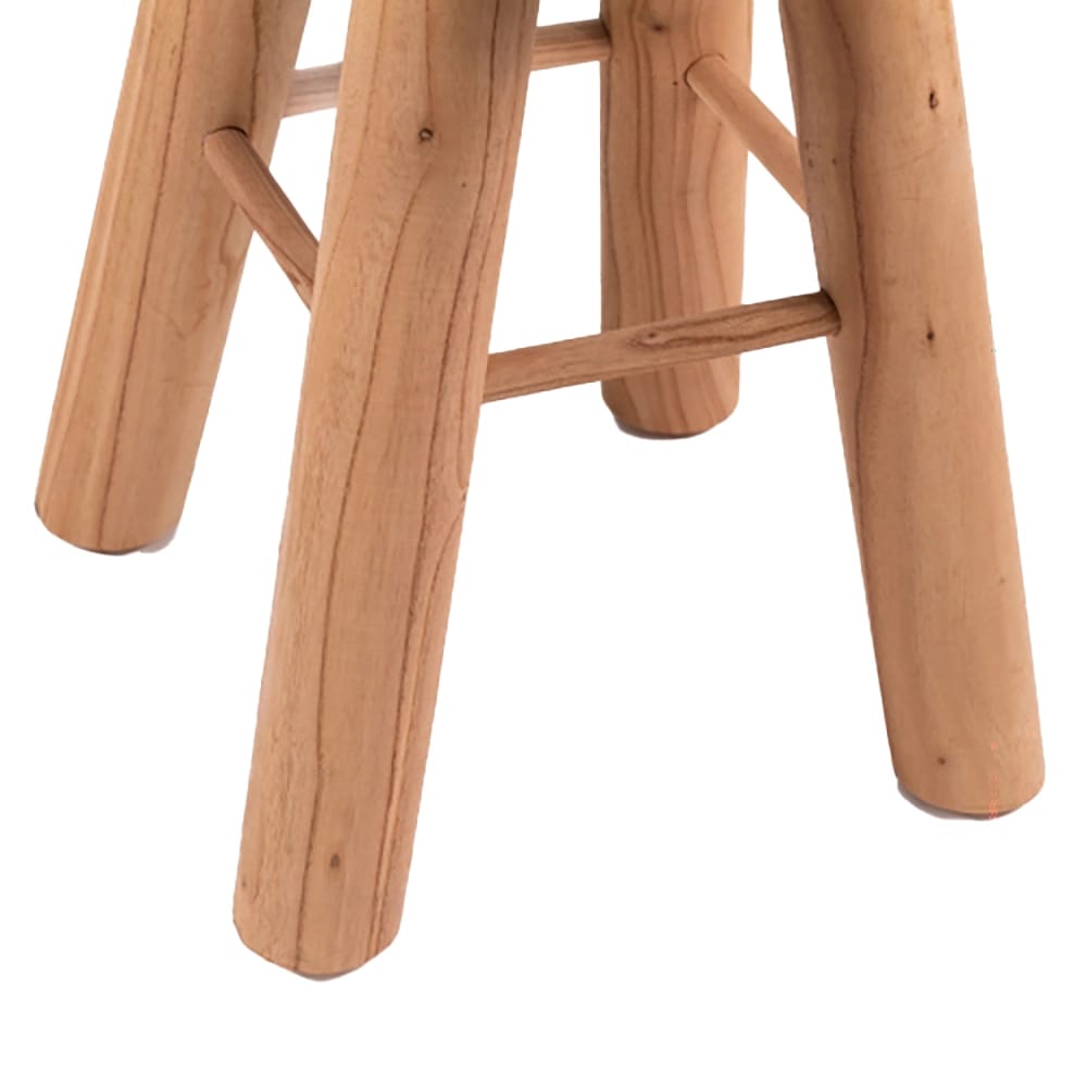 Albany Living 29" Upholstered Patterned Stool, Cream