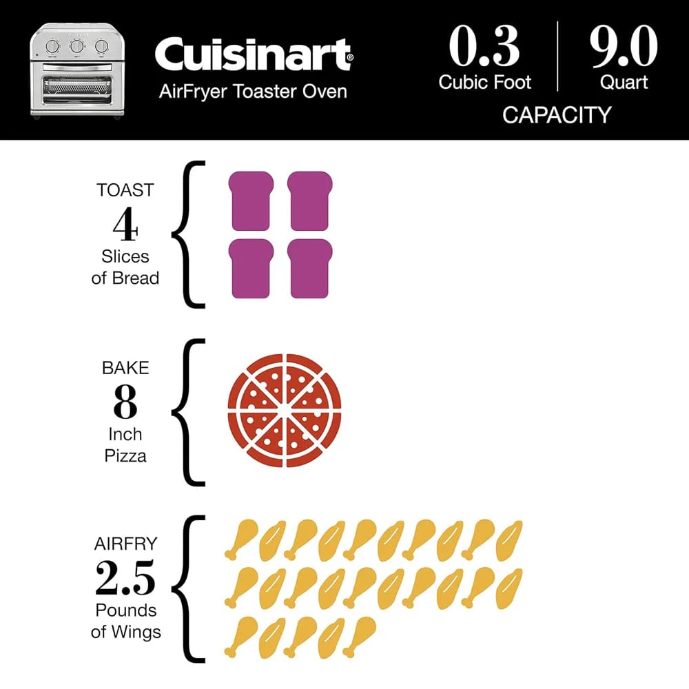 Cuisinart Compact AirFryer Toaster Oven (Factory Refurbished)