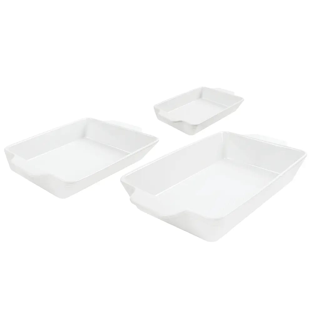 Superior Gourmet Ceramic Baking Dish Set, 3 Piece