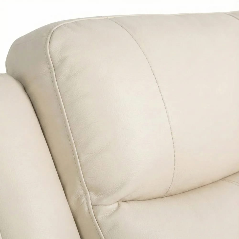Verona Leather Power Reclining Sofa, Taupe