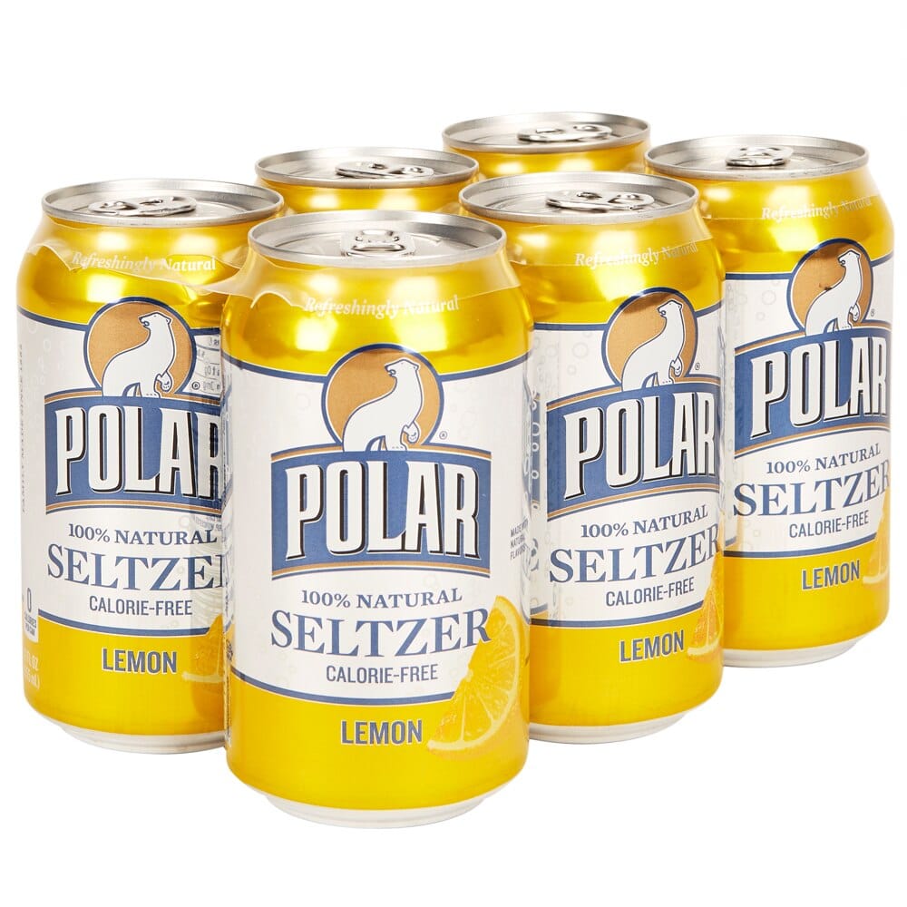 Polar Lemon Seltzer, 12 fl oz, 6 Count