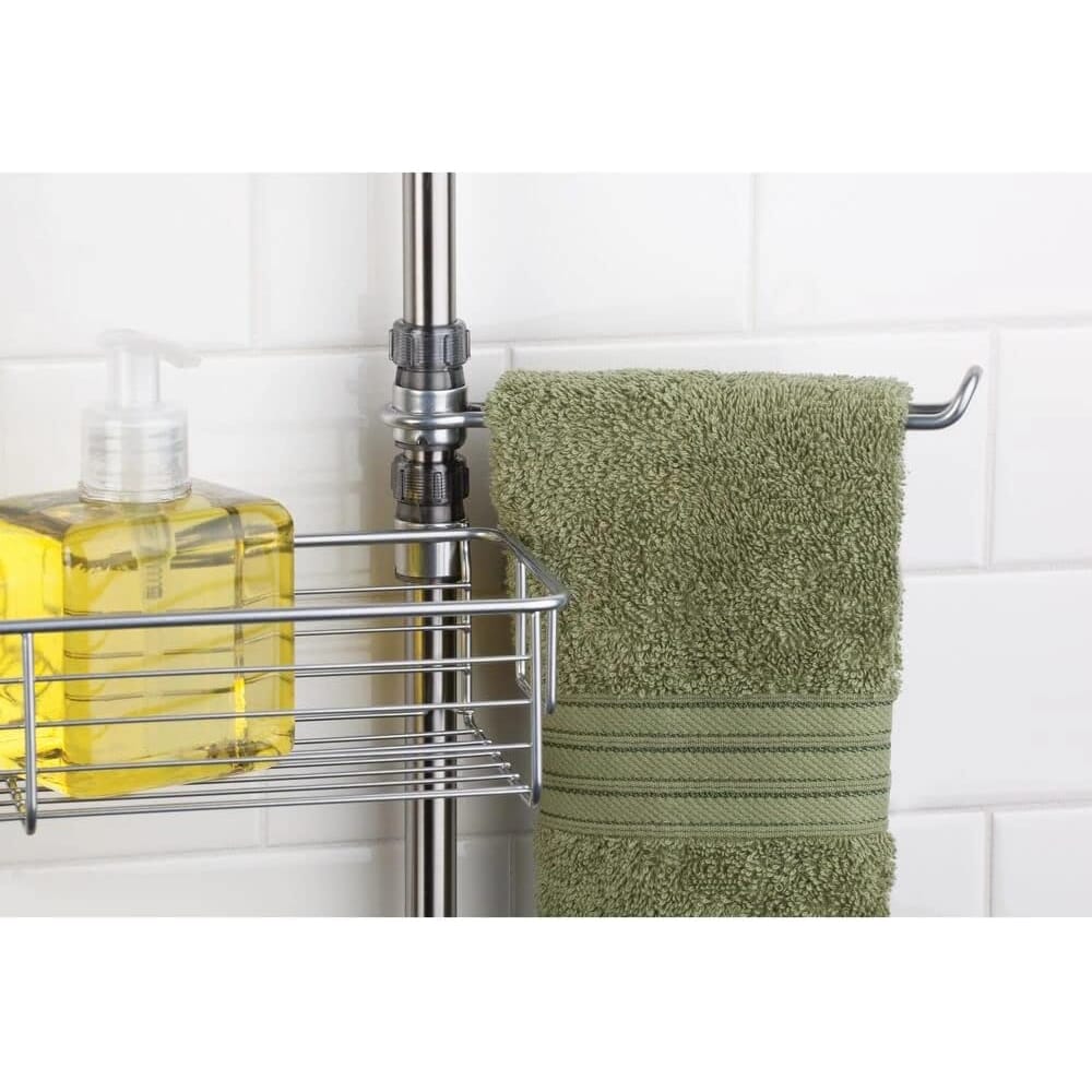 mDesign 4-Tier Stainless Steel Shower Caddy