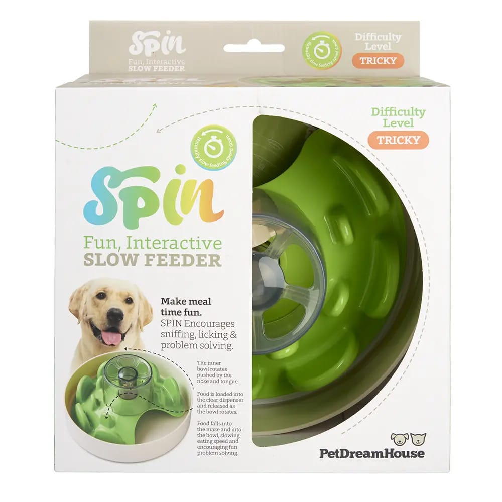 Pet Dream House Spin Bowl Interactive Feeder