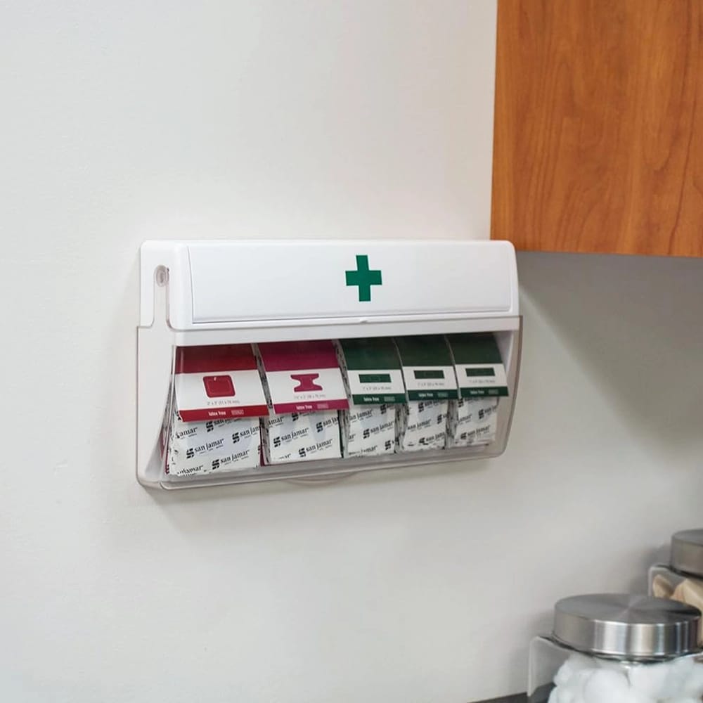 San Jamar Bandage Dispenser, White