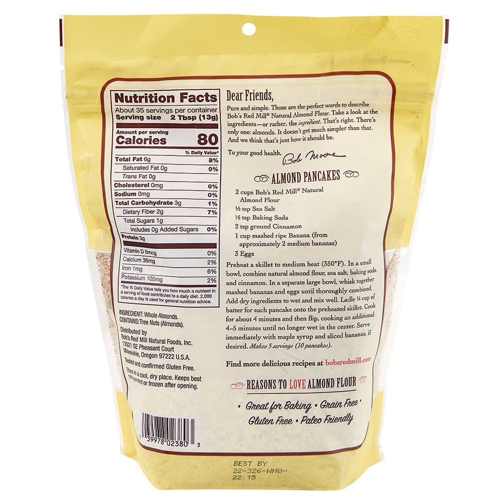 Bob's Red Mill Super-Fine Natural Almond Flour, 16 oz