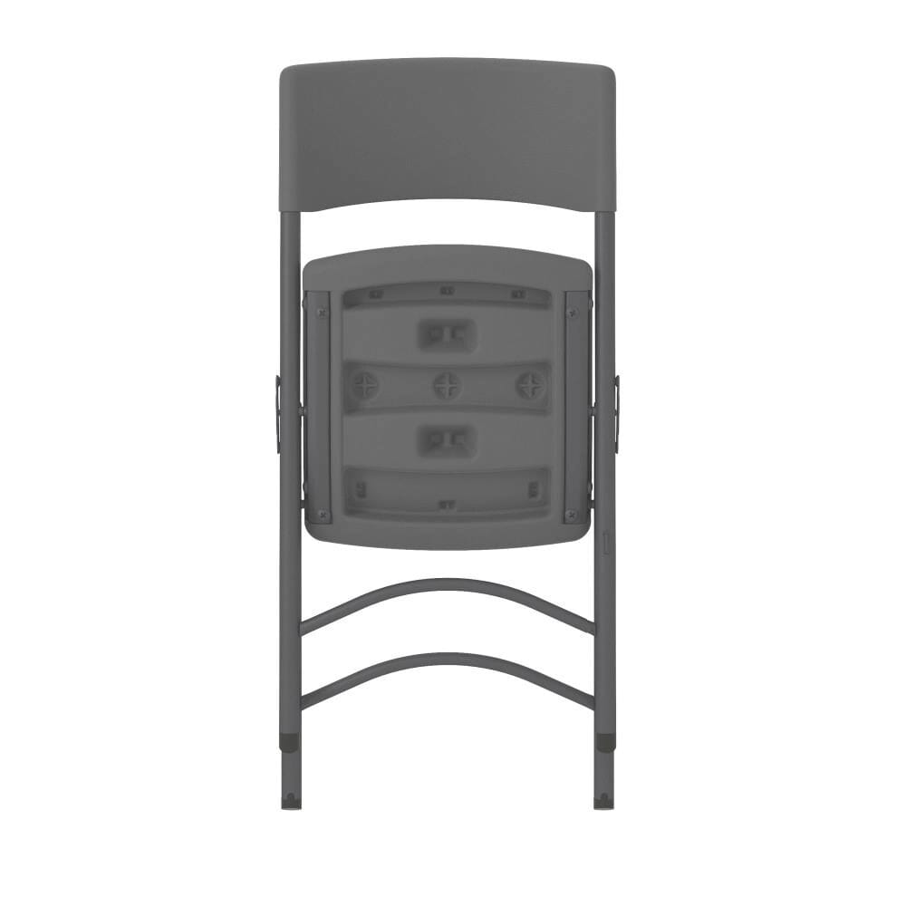 Cosco Zown Commercial Standard Folding Chair, Shark Gray, 4 Pack