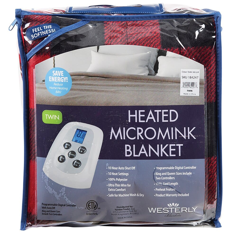 Westerly Twin Micromink Heated Blanket