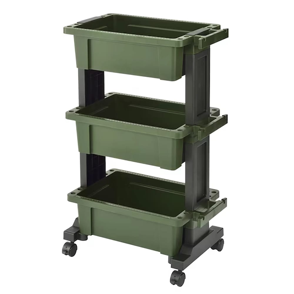 JEJ Astage 40" Bin Utility Cart, Green