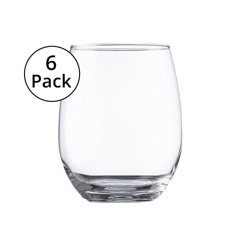 Hostelvia by Vicrila Syrah Toughened Rocks Tumblers, 6 Pack