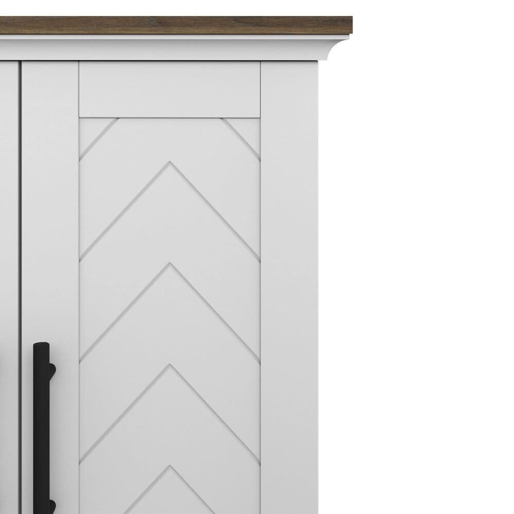 Twin Star Home TV Stand with Electric Fireplace, White