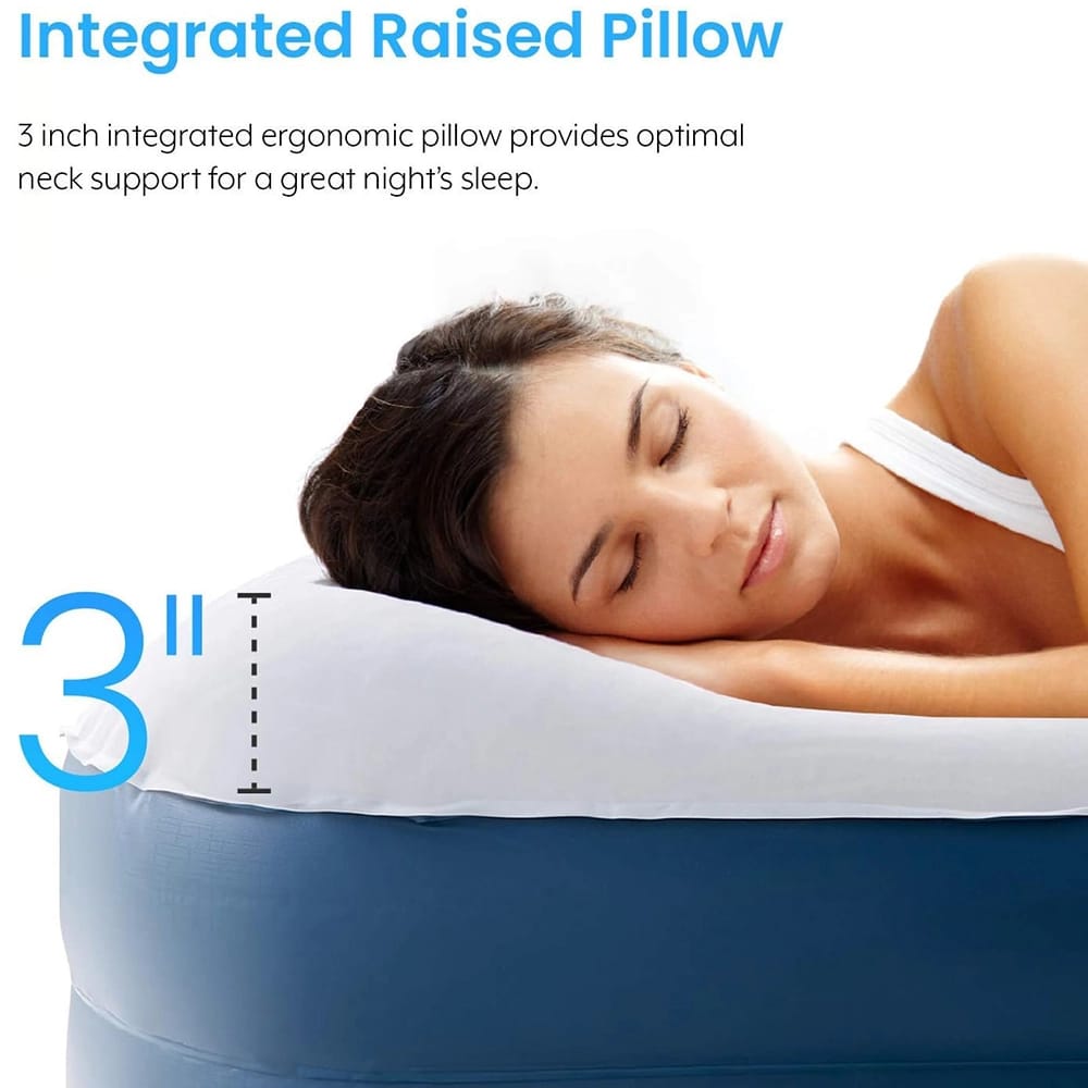 Active Era Premium 20" Air Mattress with Built in Pump, Queen