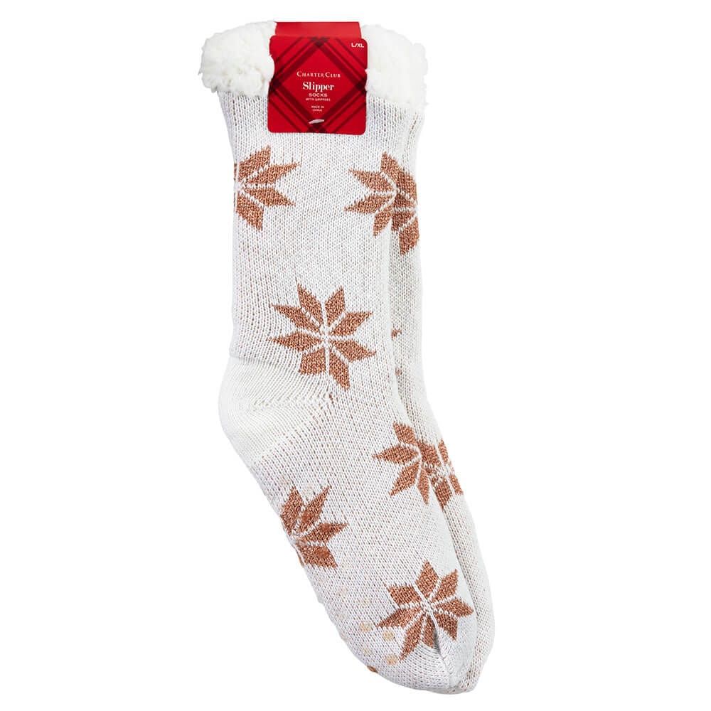 Charter Club Women's Slipper Socks with Grippers