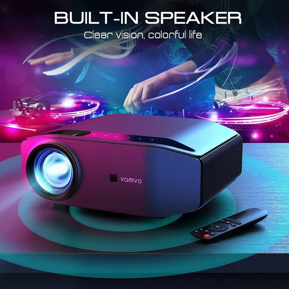 Vamvo 1080p Full HD Video Projector