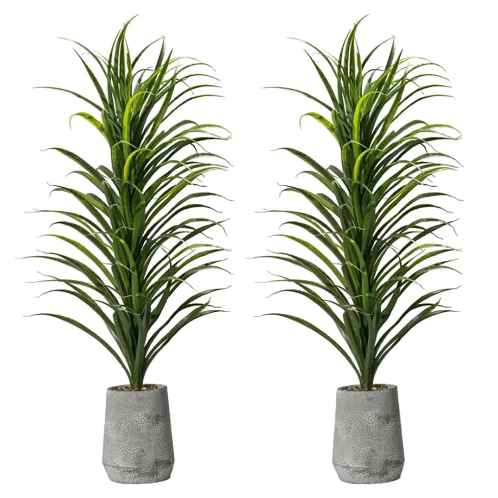 Vintage Home 56" Grass Plant in Cement Planter, 2 Pack