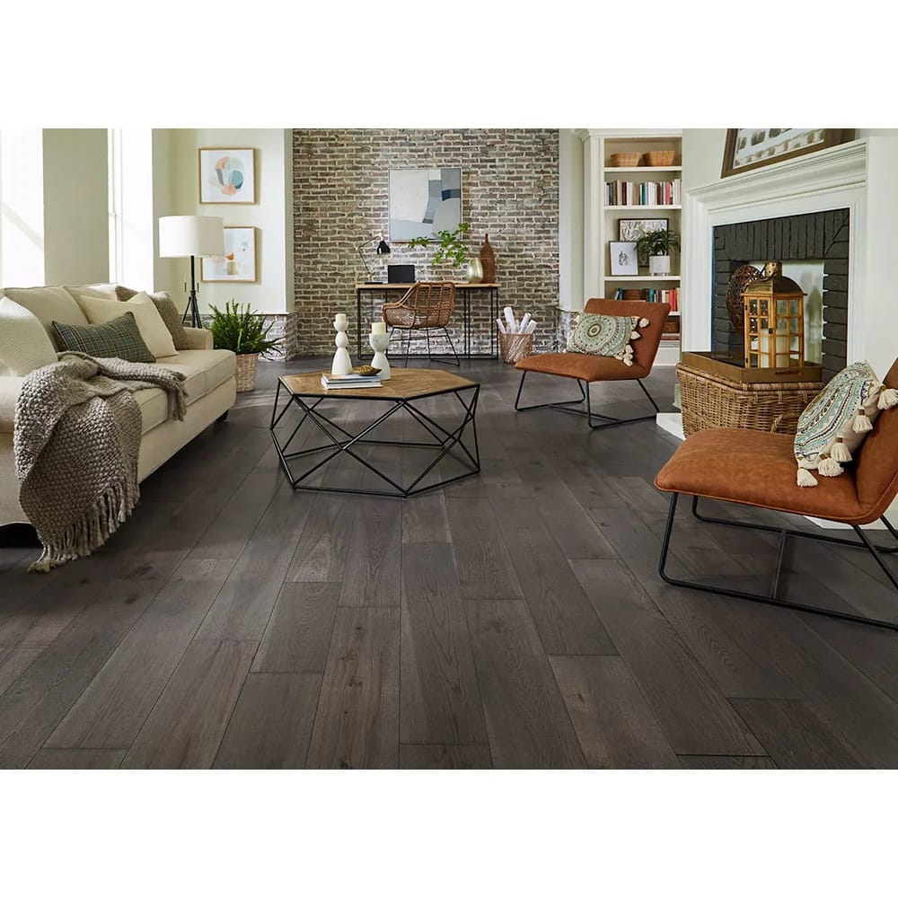 Bellawood Artisan 7/16" Bristol Tavern Hickory Distressed Engineered Hardwood Flooring, Gray, 28.06 sq. ft. ($8.02/sq. ft.)