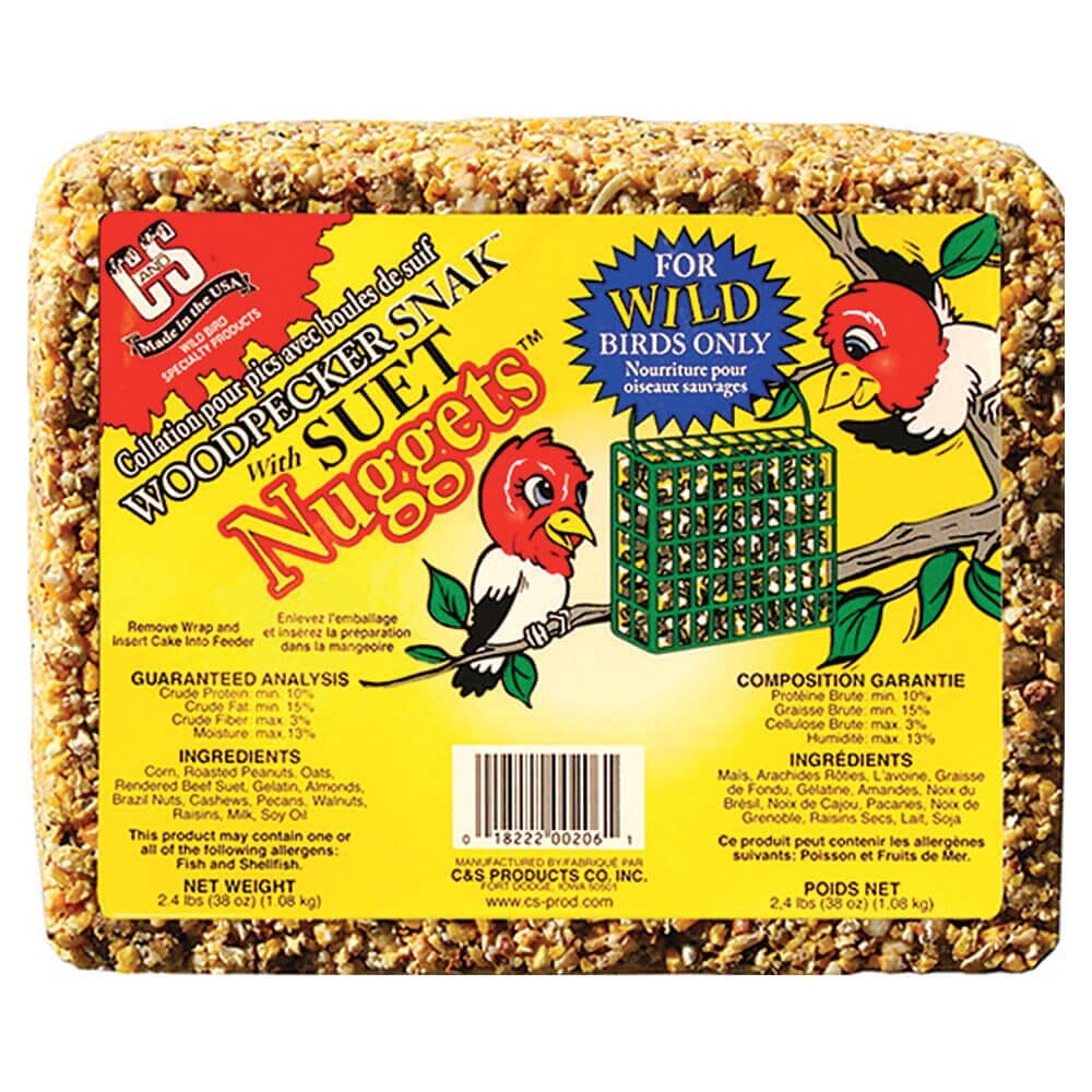 C&S Fruit and Nut Snak with Berry Suet Nuggets, 36 oz