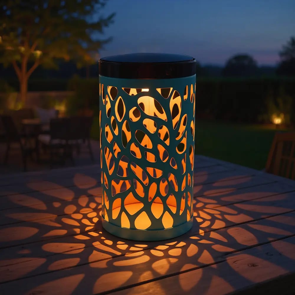 Outdoor Living Solar Table Torches, Teal, 2pk.