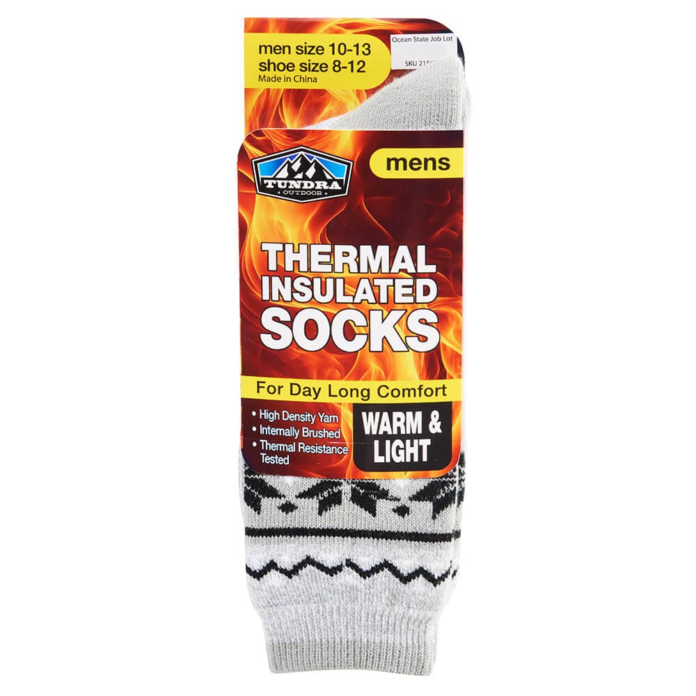 Tundra Outdoor Men's Lightweight Thermal Insulated Socks