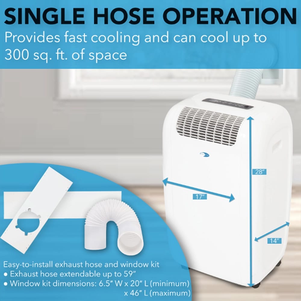 Whynter 10,000 BTU (5,200 SACC) Compact Portable Air Conditioner