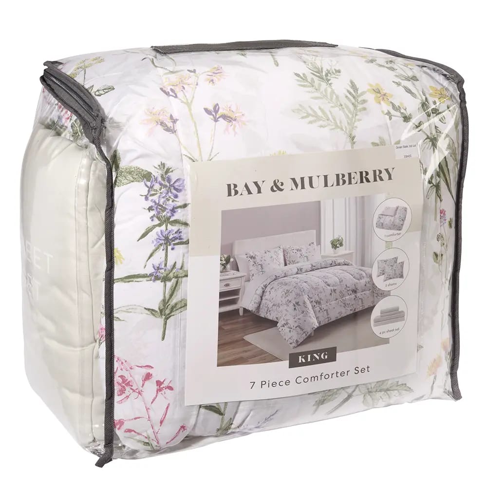 Bay & Mulberry 7-Piece King Comforter Set