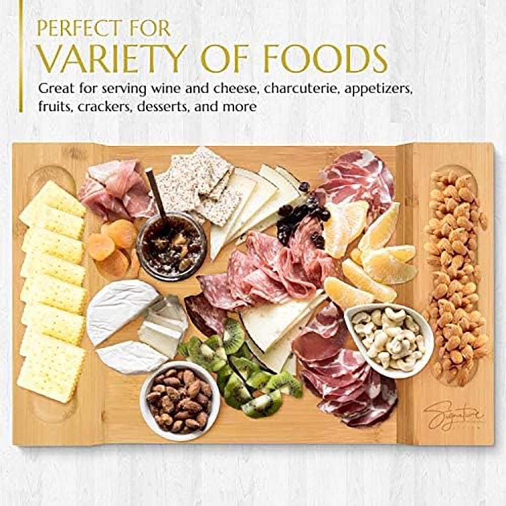 Signature Living Large Bamboo Cheese Board, 16" x 10"