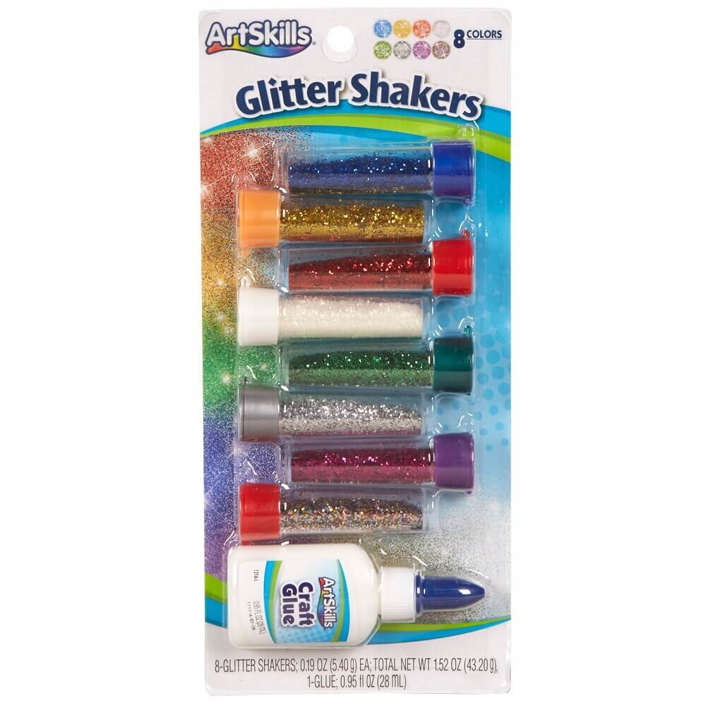 Artskills Glitter Shakers, 9 Piece