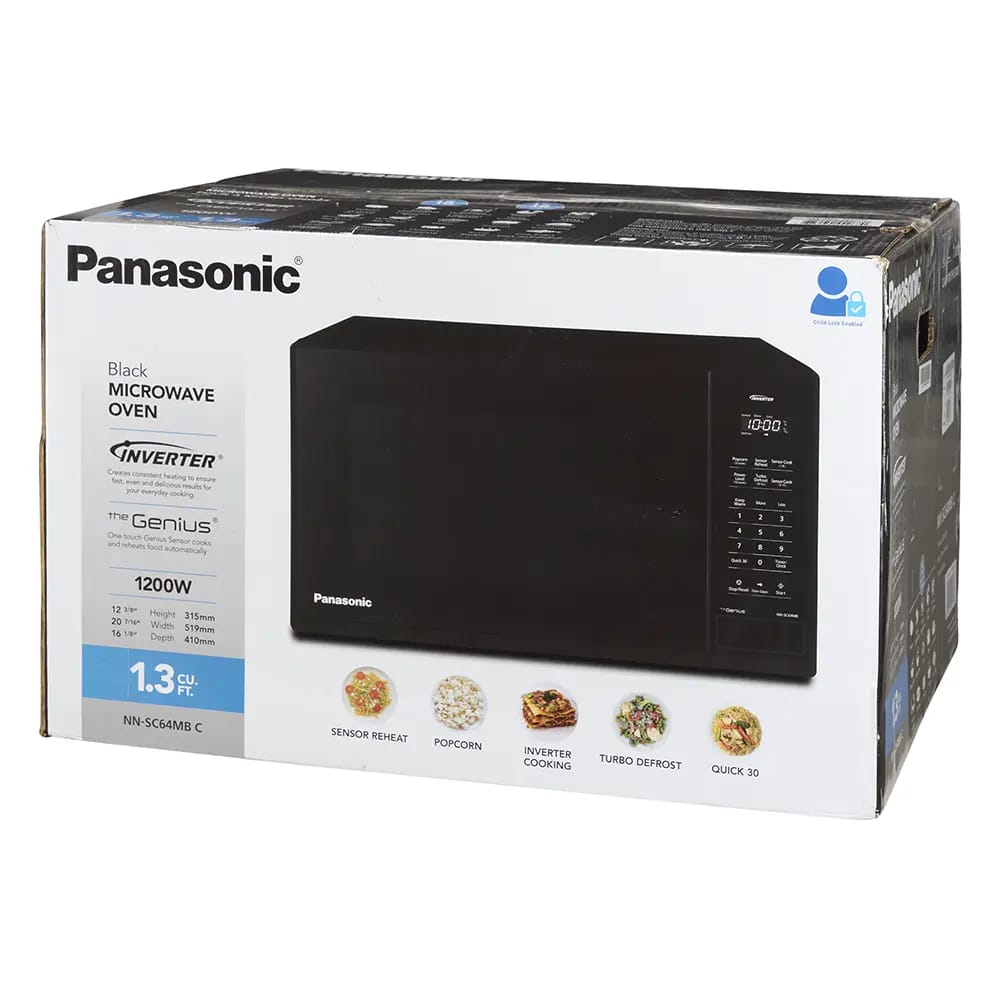 Panasonic Black Microwave Oven, Black, 1.3 cu. ft.