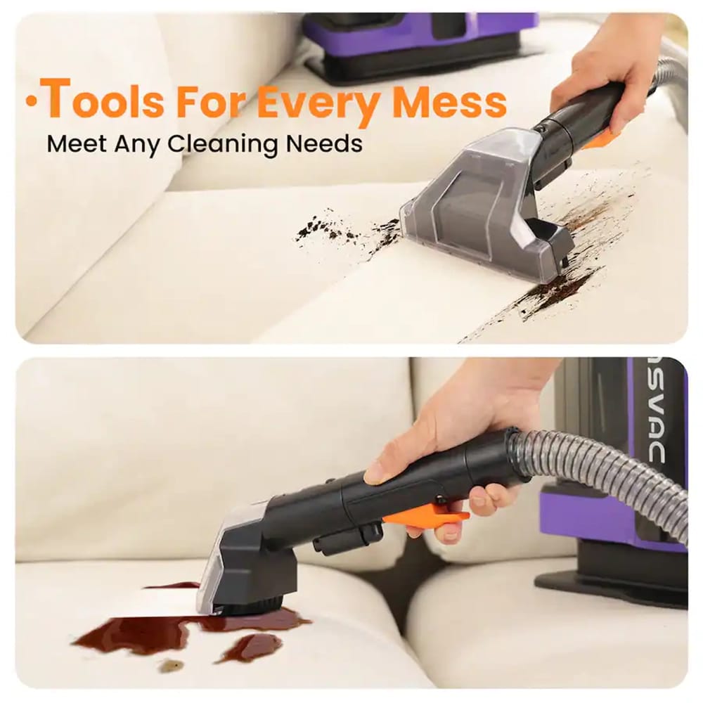Tasvac Carpet & Upholstery Cleaning Machine, Purple
