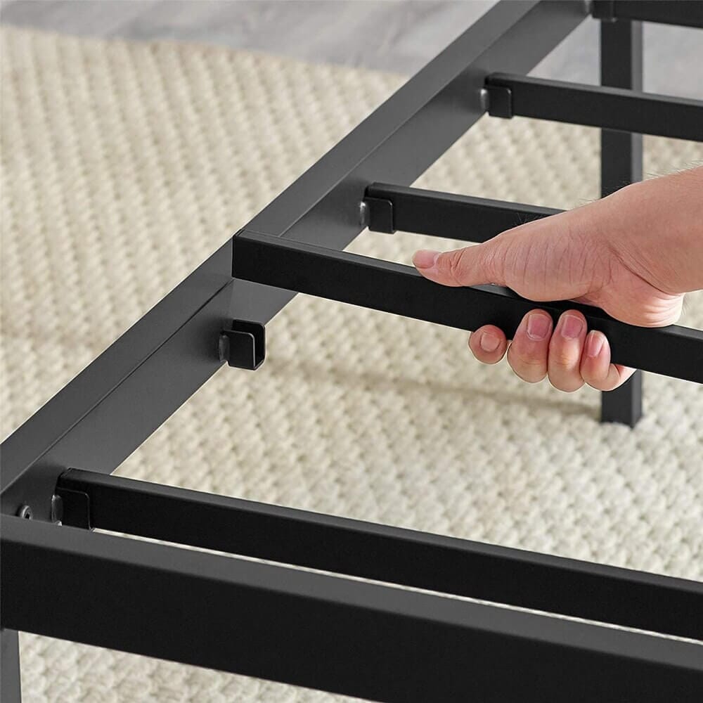 Classic Brands Brutis Heavy-Duty Metal Platform Queen Bed Frame, Black