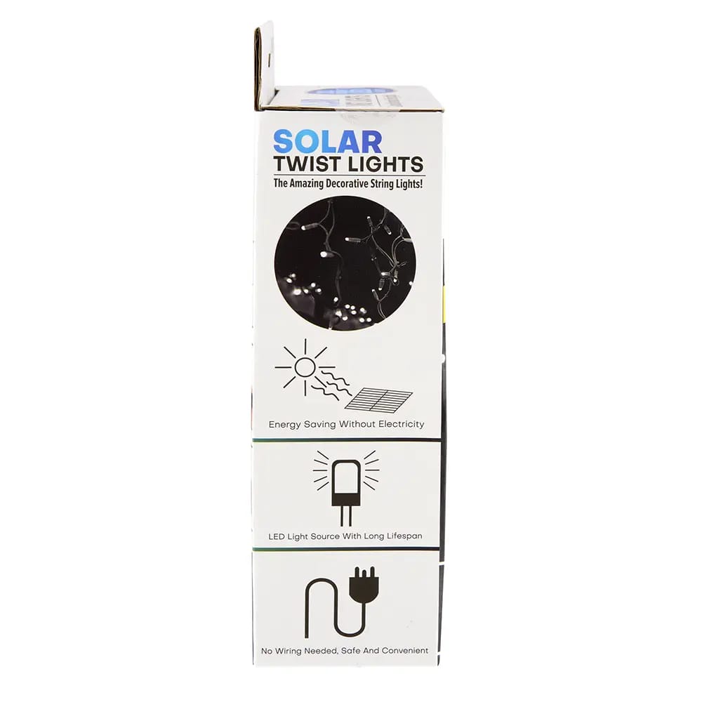 Solar Twist Lights, 200 Lights, 72'