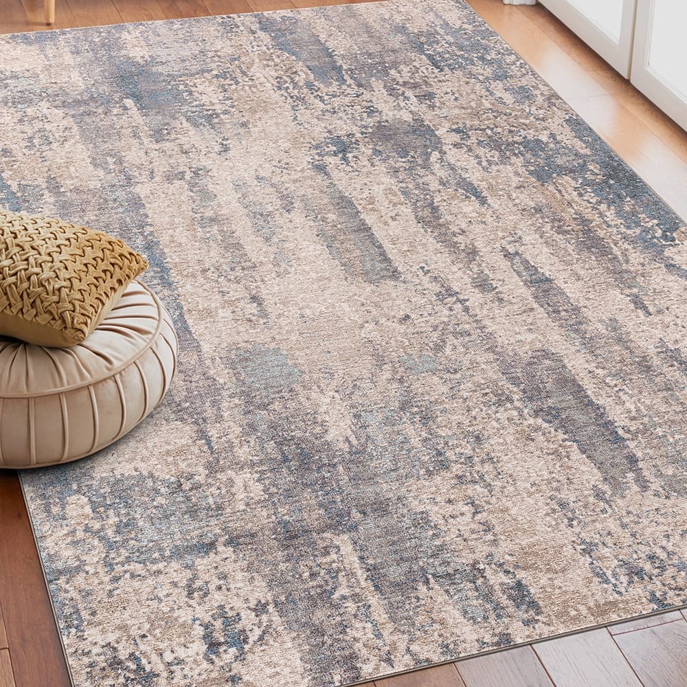 Danica II 9' x 12' Area Rug, Beige/Blue
