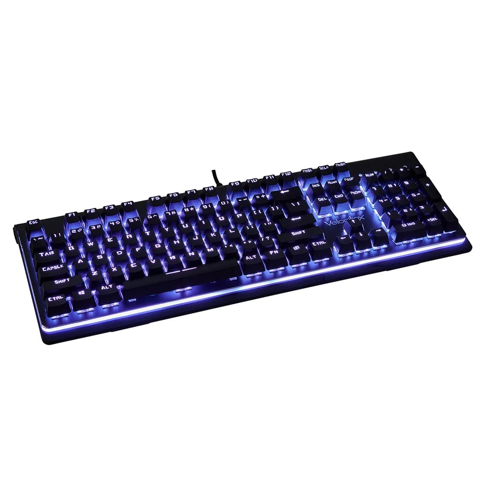 Velocilinx Mechanical Gaming Keyboard, Black/Gun Metal