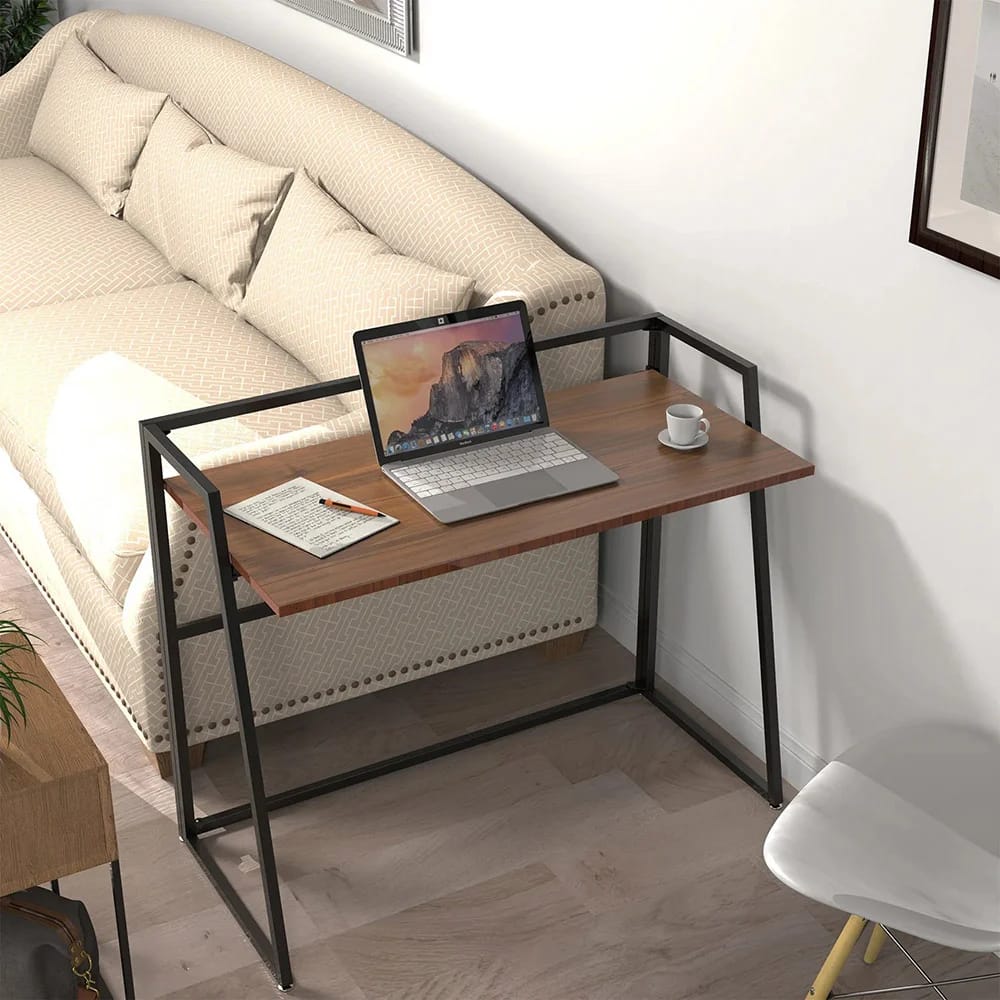 Eureka Ergonomic Folding Computer Desk, Nut Brown