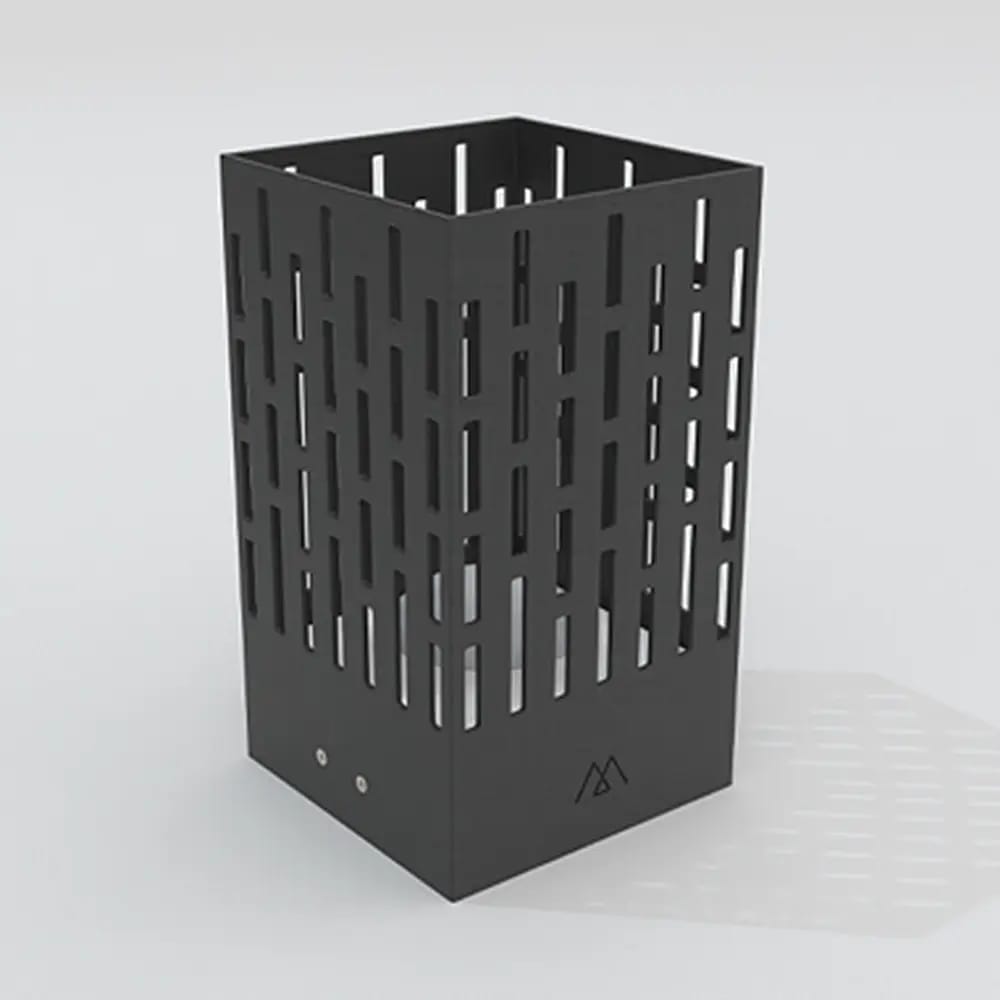 Maiori La Lampe Aluminum Pose 04 Solar Lantern, Charbon
