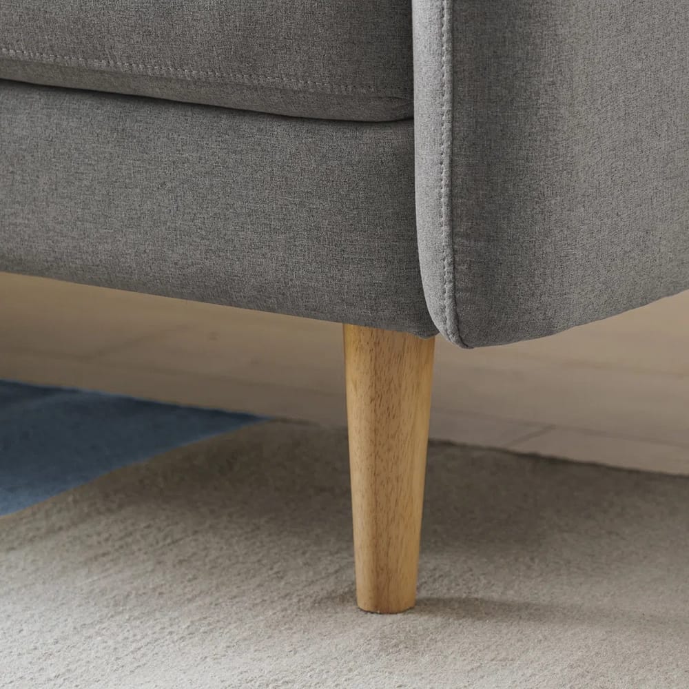 Zinus Upholstered Mid-Century Modern Sofa, Gray