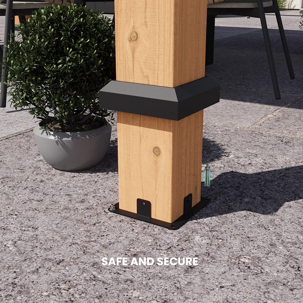 Woodland 13' x 15' Cedar Wood Hard Top Gazebo