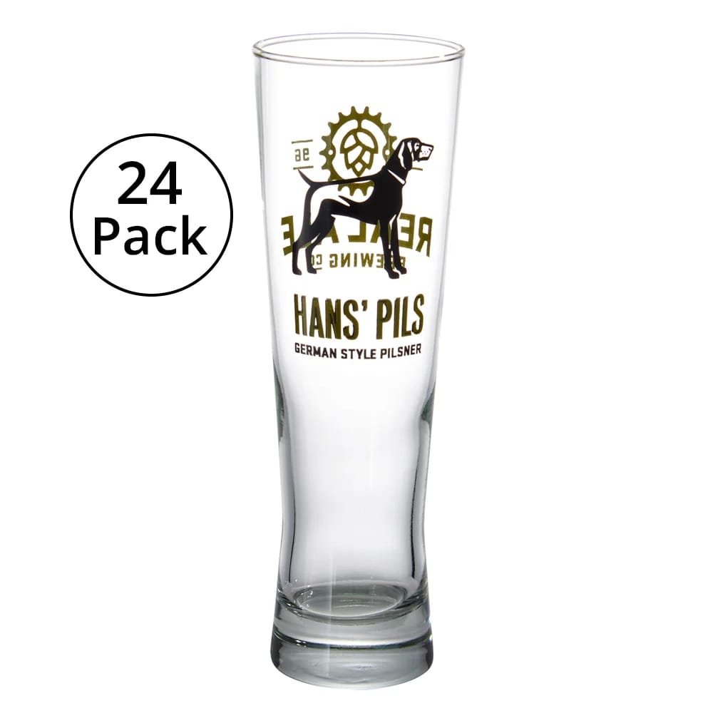 Libbey Pinnacle Real Ale Brewing Co. Hans' Pils German Style Pilsner Glasses, 24-Pack