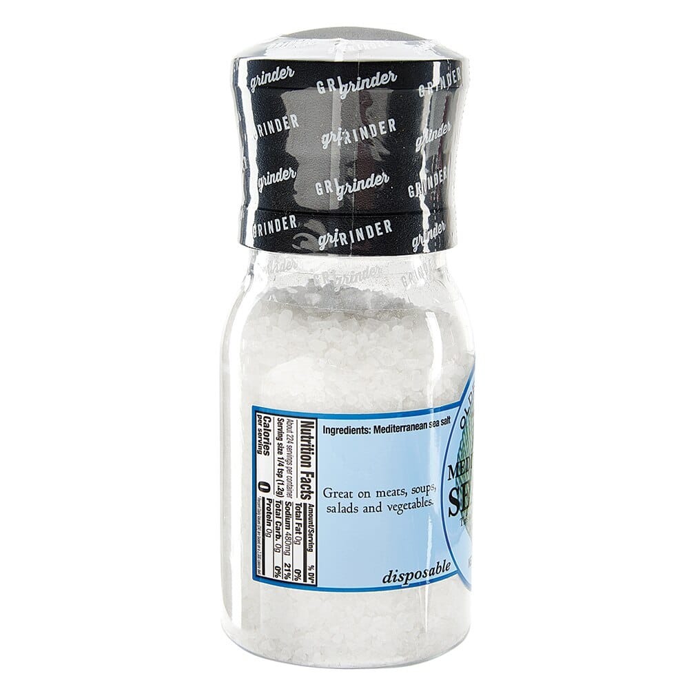 Olde Thompson Mediterranean Sea Salt with Grinder, 9.5 oz