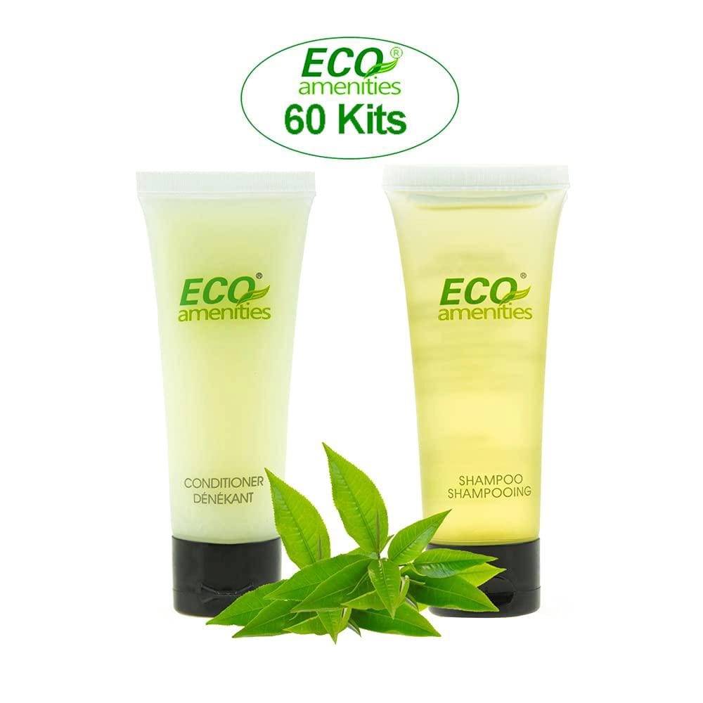 ECO Amenities 1oz Travel Shampoo & Conditioner Set, 120 Pack