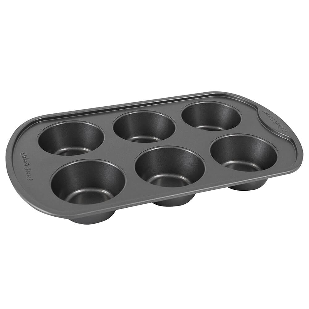 Baker's Secret Classic Collection 6 Cup Muffin Pan, 12"x7"