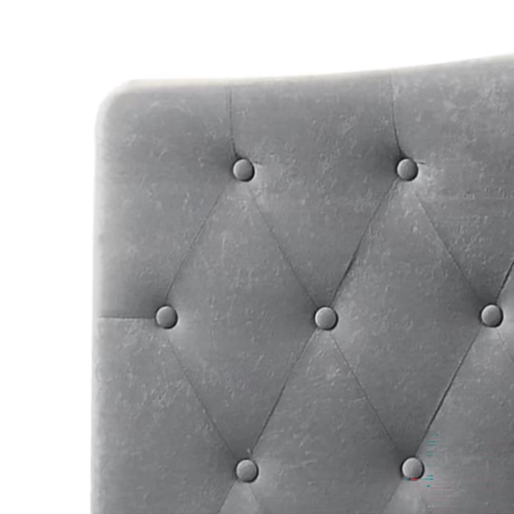 Belle Isle Furniture Cape Coral Upholstered Bed Frame, Queen, Gray