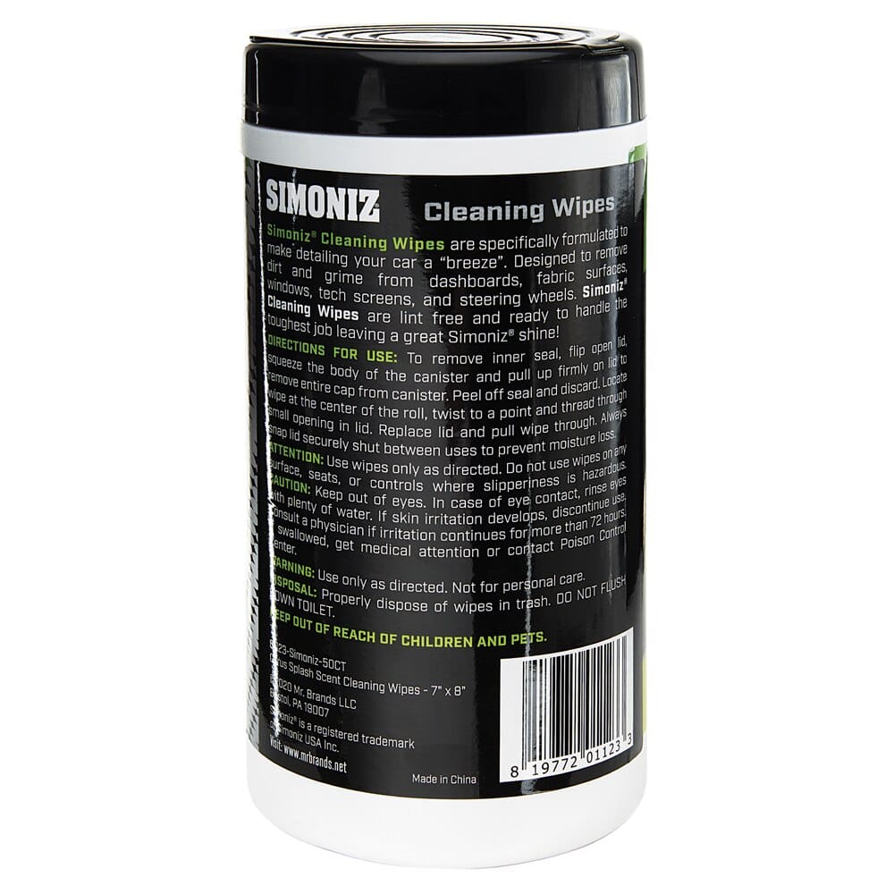 Simoniz Advanced Cleaning Wipes, 50 ct.