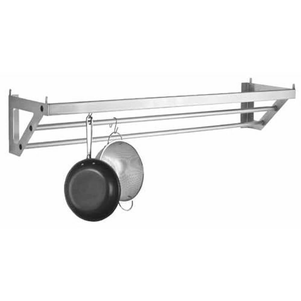 Focus Foodservice 48" Stainless Steel Pot Rack with 6 Hooks