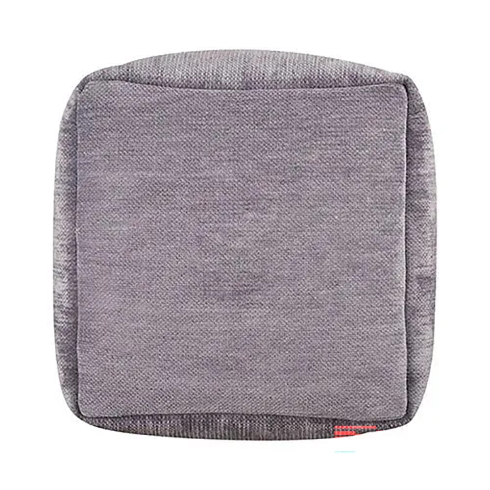 LR Home Serena Cube Pouf, Gray