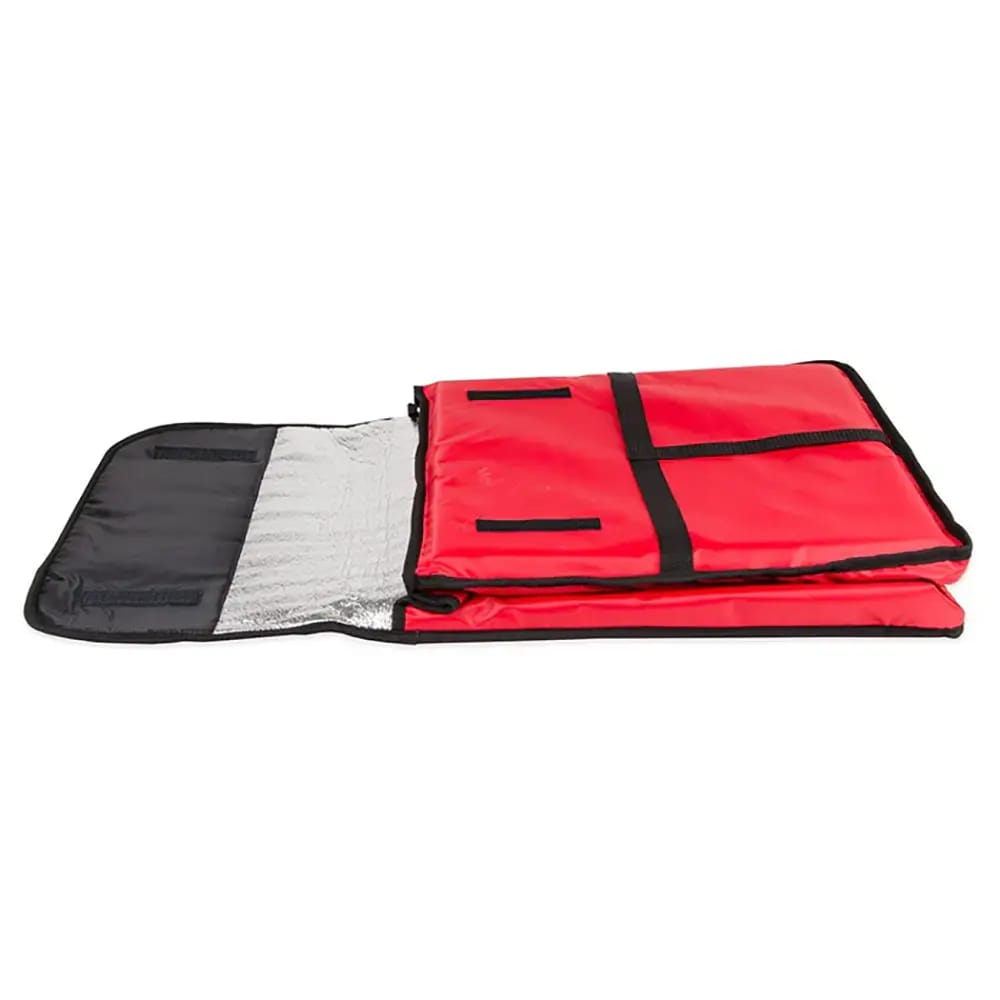 Insulated Pizza Delivery Bag, 18" x 18", Red