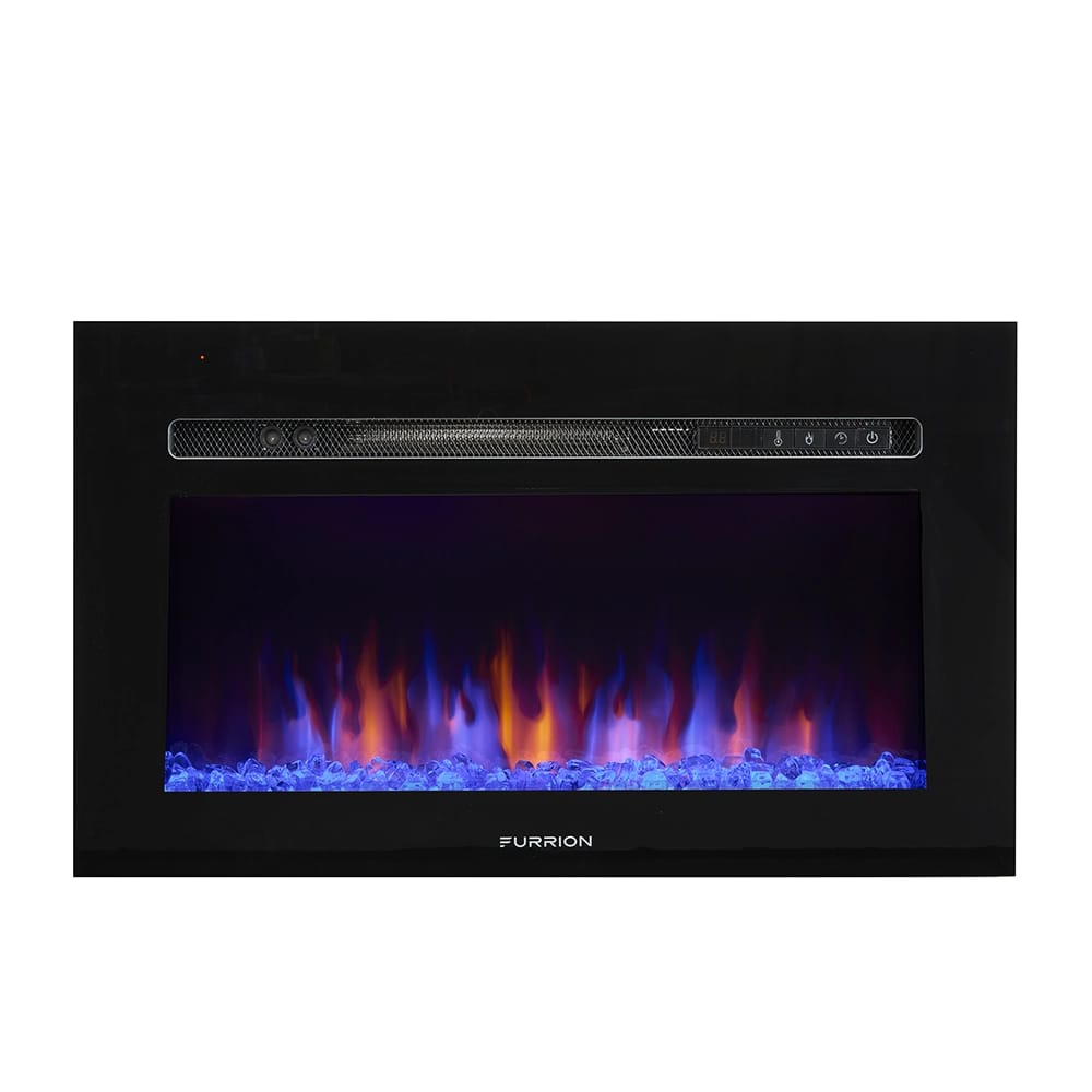Furrion 30" Built-In Electric Fireplace, Black